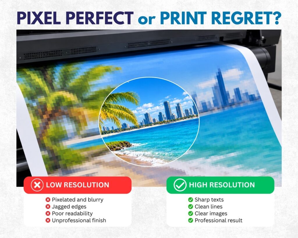 Supplying Print Files in High Resolution